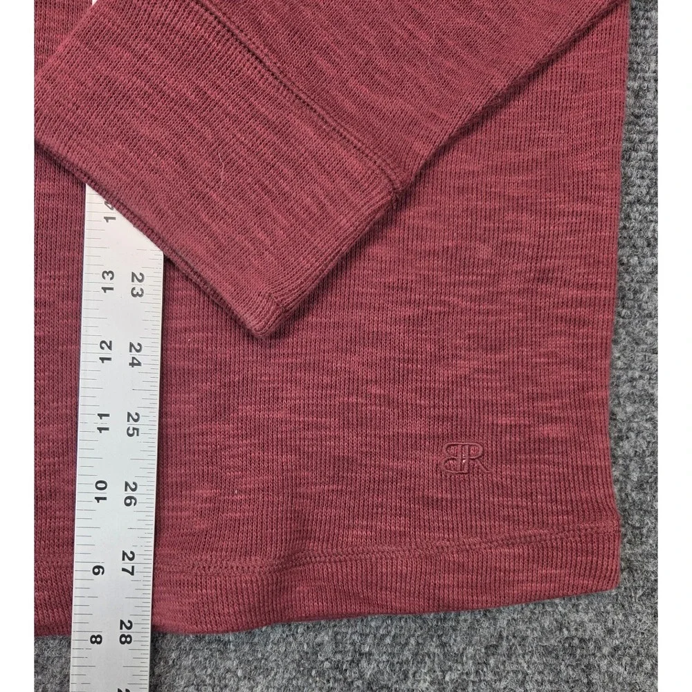NEW Banana Republic Double Knit Crew Sweater Mens XL Burgundy Shirt